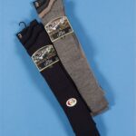 Mens Knee Length Wool & Lycra Socks (3 Pair Pack)