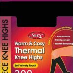 300 Denier Thermal Knee High Socks with Fleece Lining