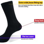 Extra-Wide Comfort Fit Socks for Diabetics (3 Pair Pack)